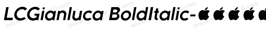 LCGianluca BoldItalic字体转换
